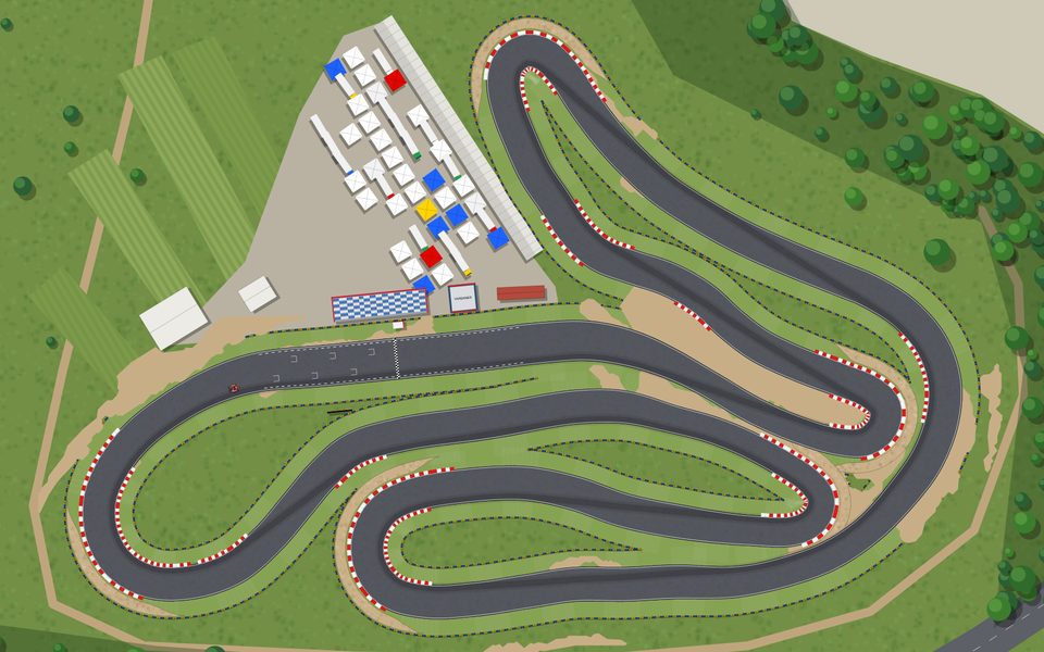 Circuit Varennes-sur-Allier vu du ciel